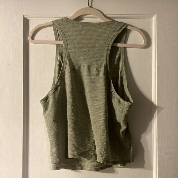 Mesh Moss Green Lululemon Tank - Picture 4 of 4